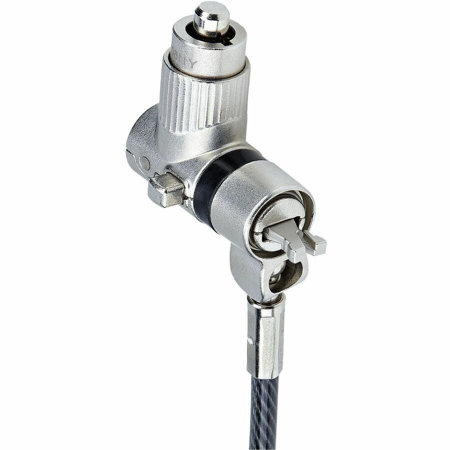 StarTech.com 3-in-1 Universal Laptop Lock 6.6ft, Master Keyed Locking Cable, Security Cable, Compatible w/Noble Wedge®/Nano/K-Slot StarTech.com 3-in-1 Universal Laptop Lock 6.6ft, Master Keyed Locking Cable, Security Cable, Compatible w/Noble Wedge®/Nano/K-Slot